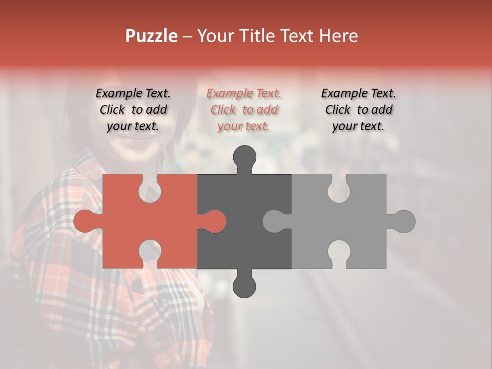 Hipster Expression Smiling PowerPoint Template