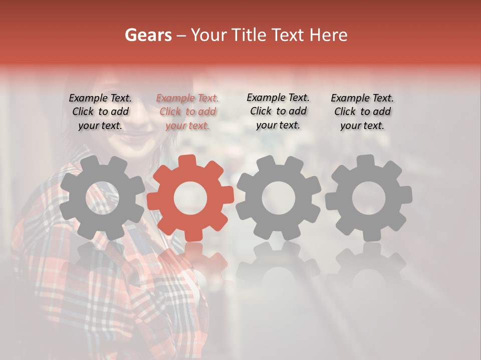 Hipster Expression Smiling PowerPoint Template