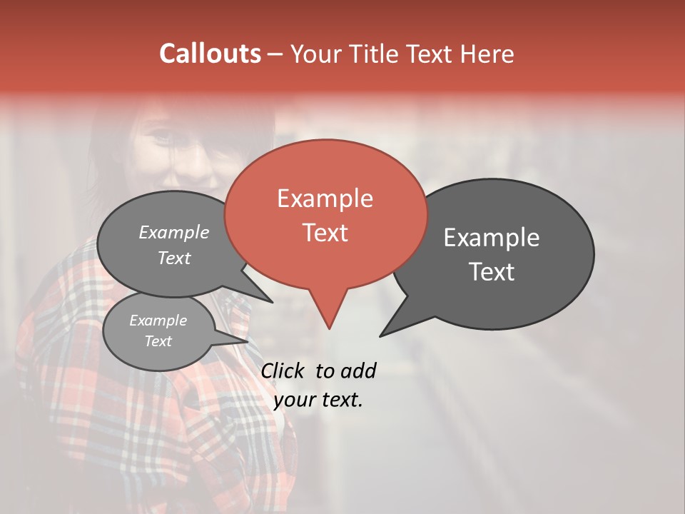 Hipster Expression Smiling PowerPoint Template