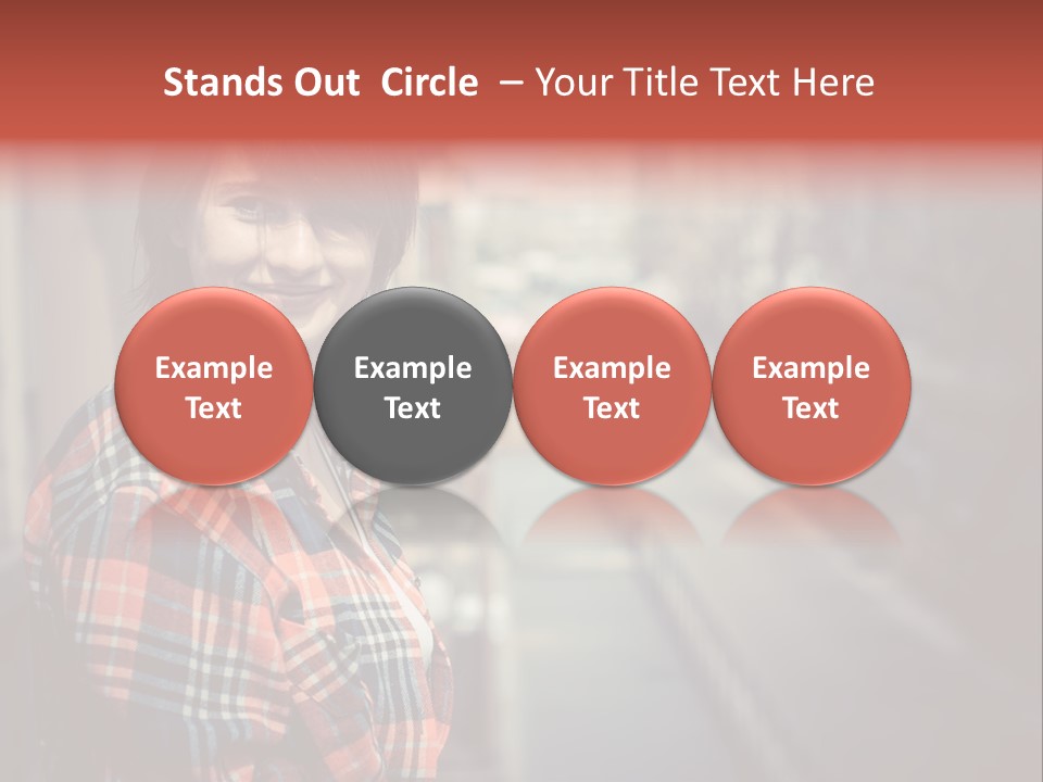 Hipster Expression Smiling PowerPoint Template