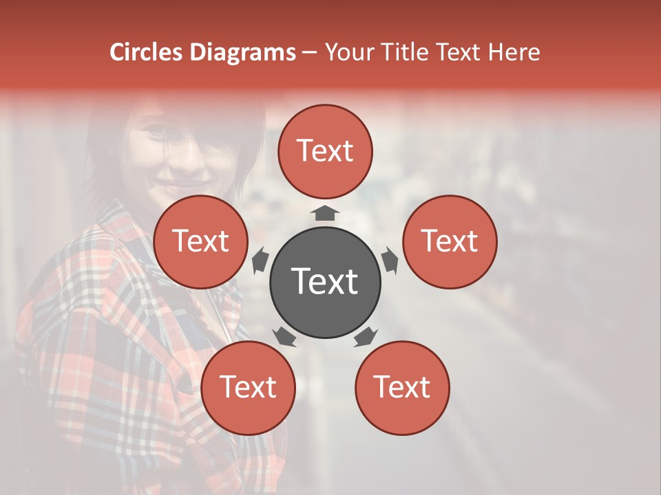 Hipster Expression Smiling PowerPoint Template