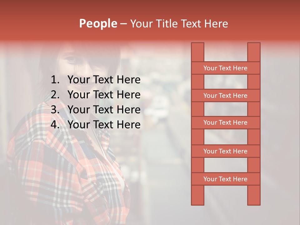 Hipster Expression Smiling PowerPoint Template