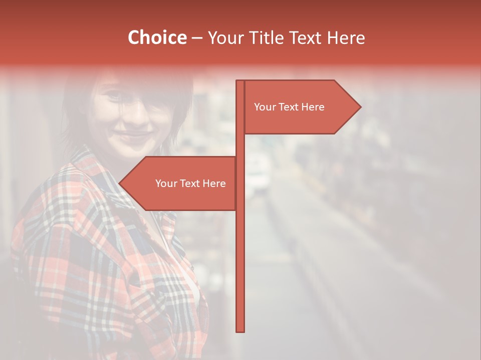 Hipster Expression Smiling PowerPoint Template
