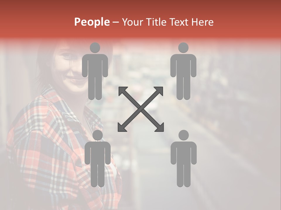 Hipster Expression Smiling PowerPoint Template