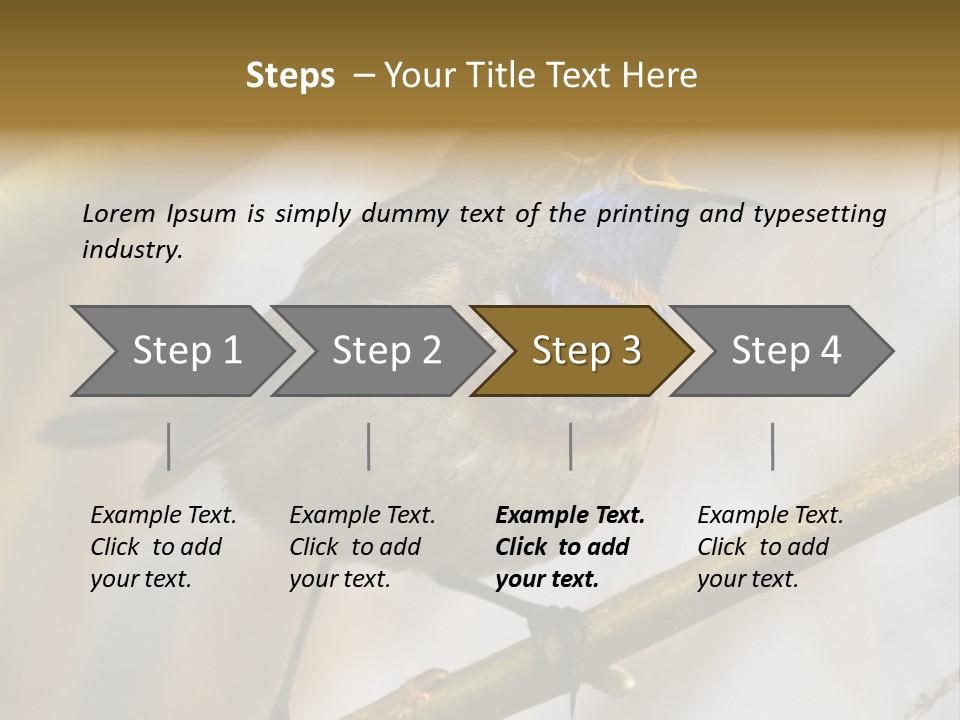 Beak Sitting Spot PowerPoint Template