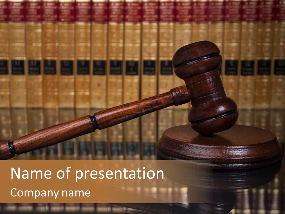 Law Firm Prosecutor Law Enforcement PowerPoint Template