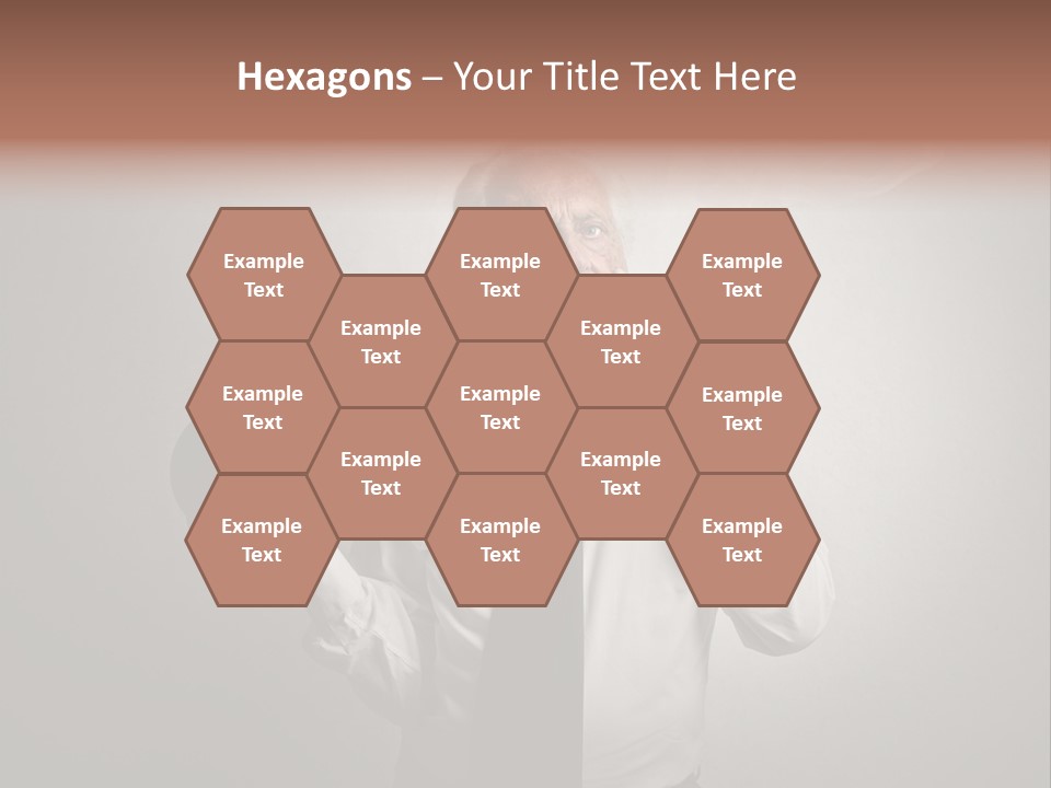 An Old Man Smoking A Cigarette And Holding A Dumbble Weight PowerPoint Template