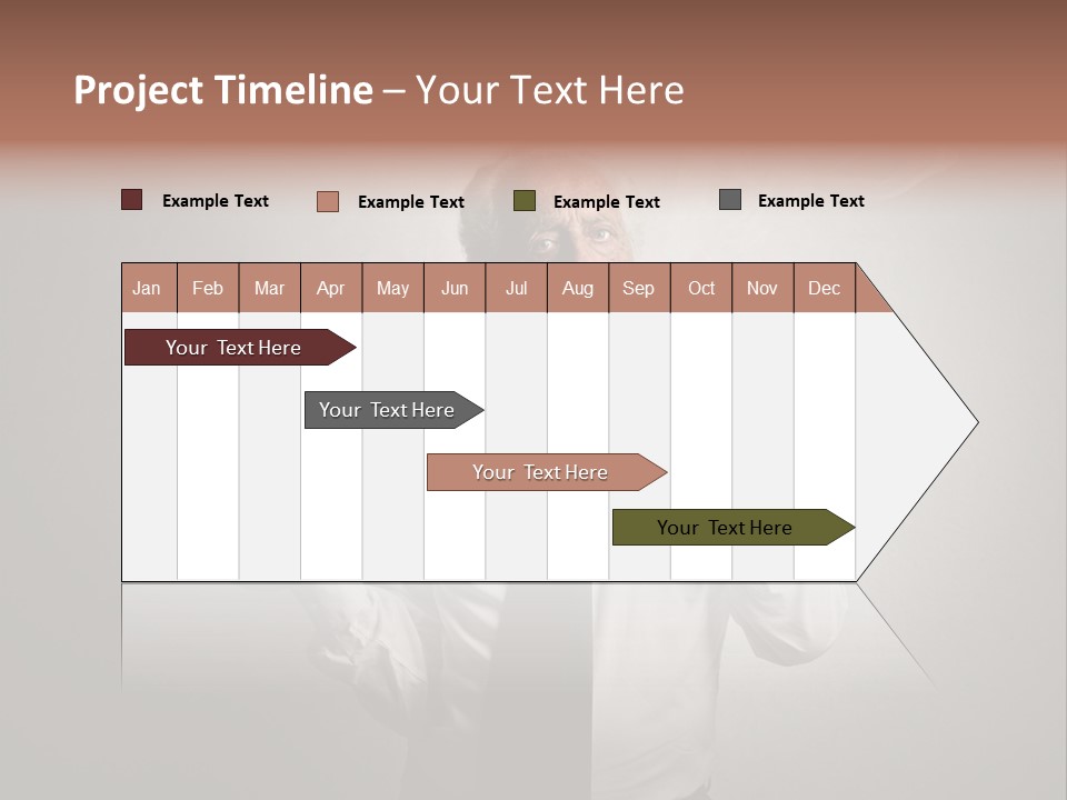 An Old Man Smoking A Cigarette And Holding A Dumbble Weight PowerPoint Template