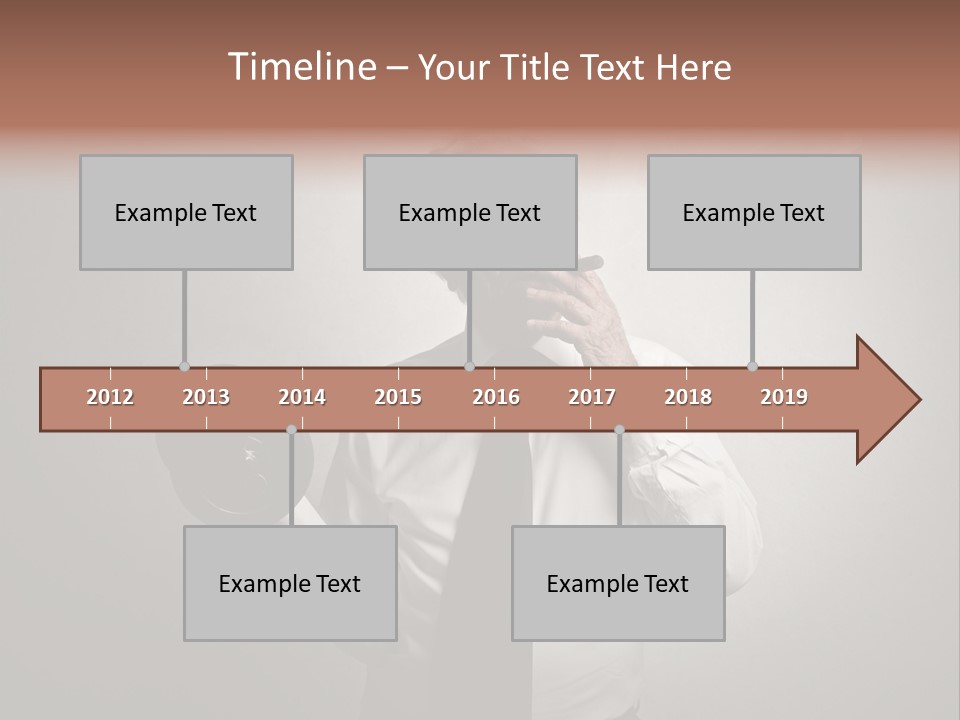 An Old Man Smoking A Cigarette And Holding A Dumbble Weight PowerPoint Template
