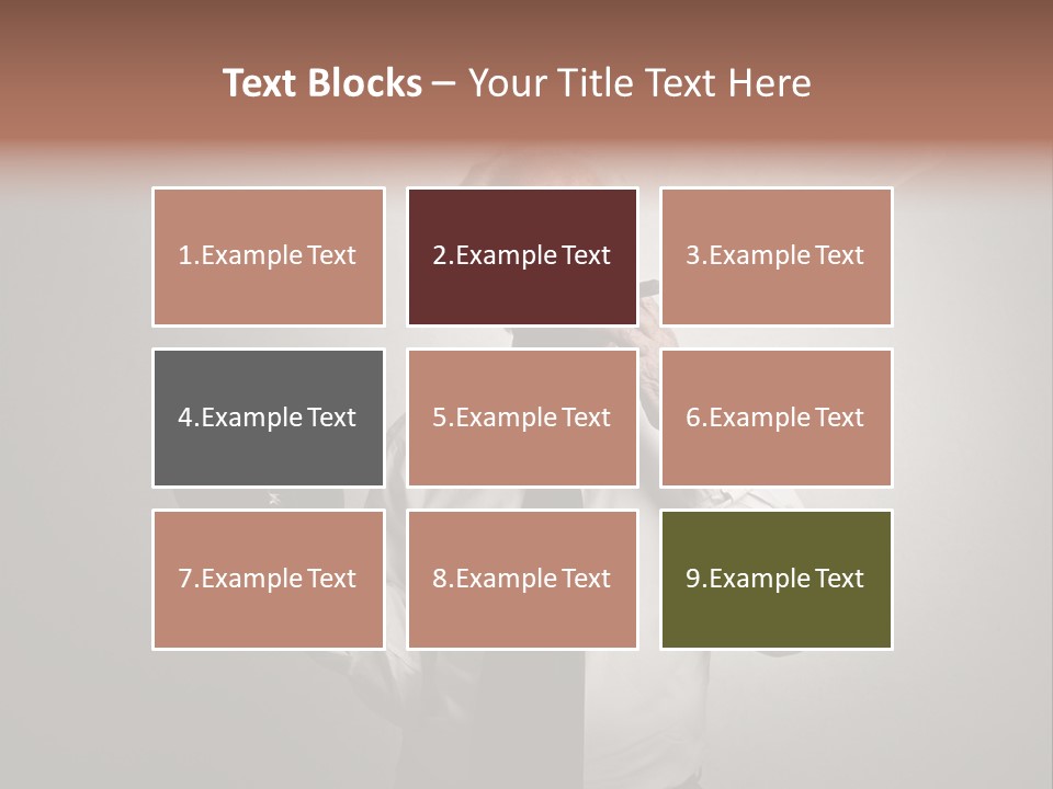 An Old Man Smoking A Cigarette And Holding A Dumbble Weight PowerPoint Template