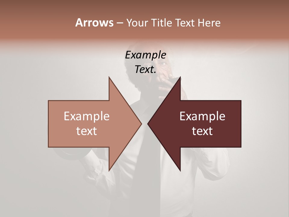 An Old Man Smoking A Cigarette And Holding A Dumbble Weight PowerPoint Template