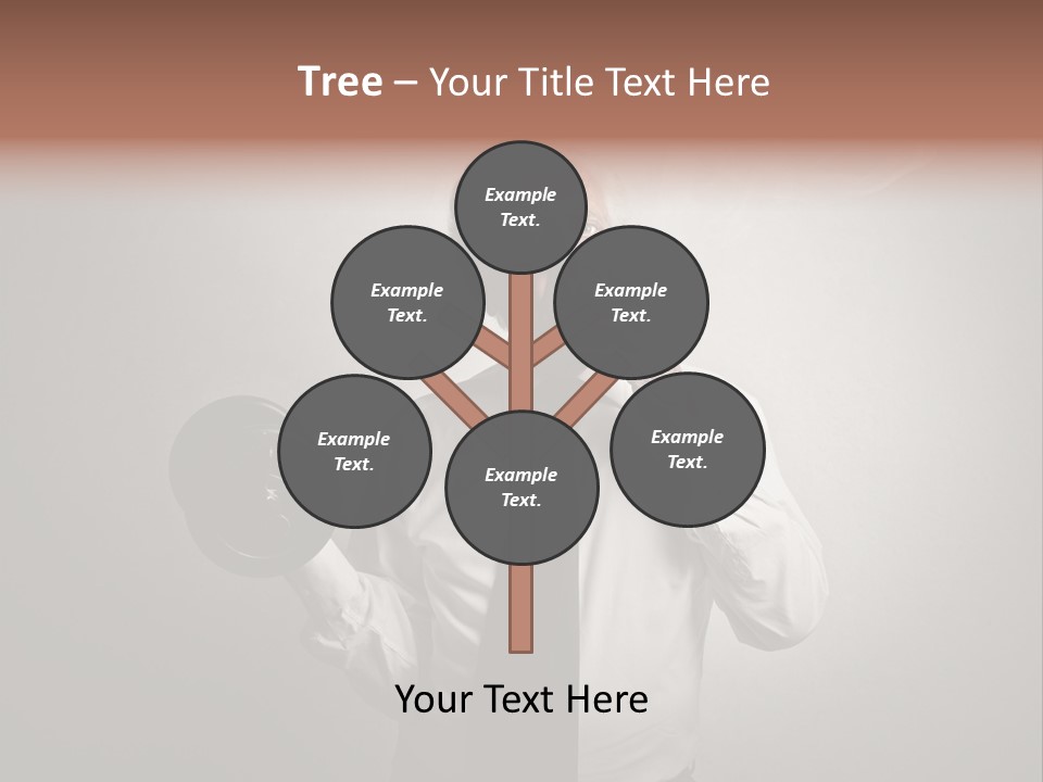 An Old Man Smoking A Cigarette And Holding A Dumbble Weight PowerPoint Template