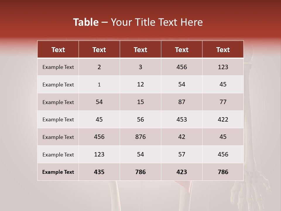 Naked Chest Posture PowerPoint Template