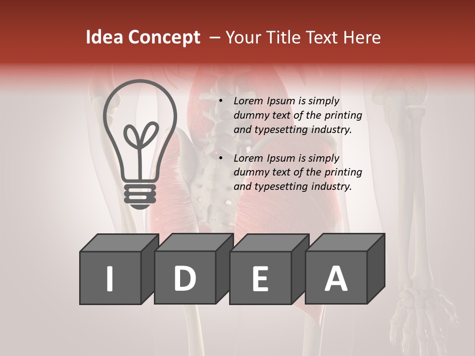 Naked Chest Posture PowerPoint Template