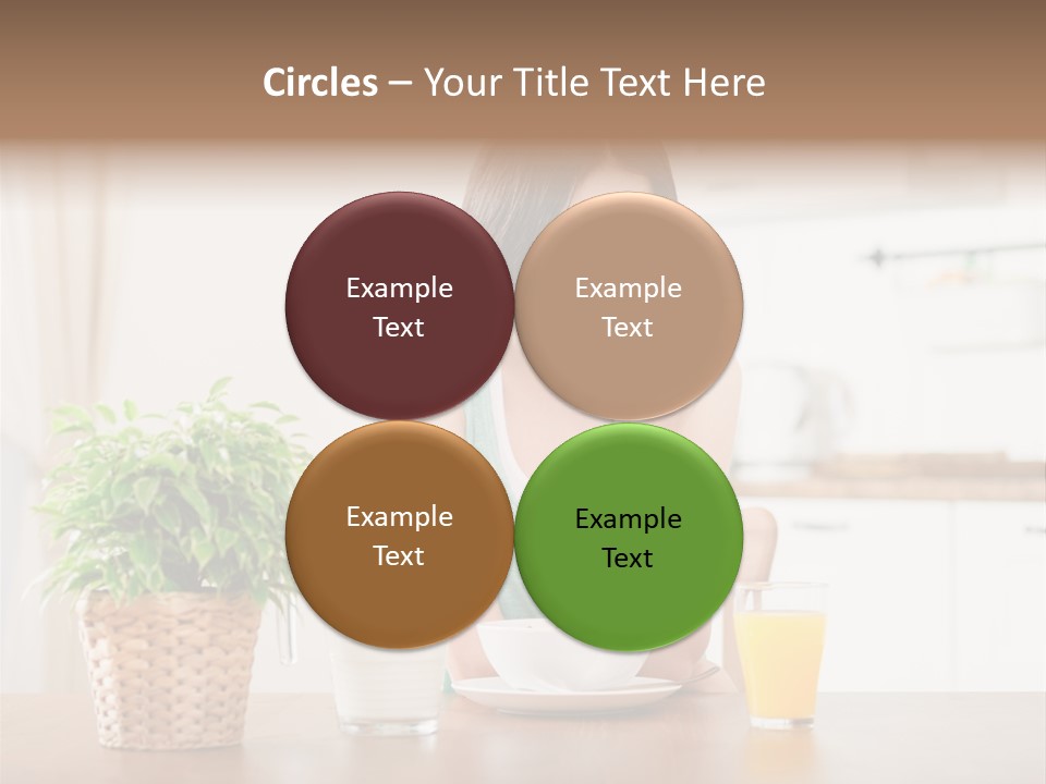 Caucasian Plate Young PowerPoint Template