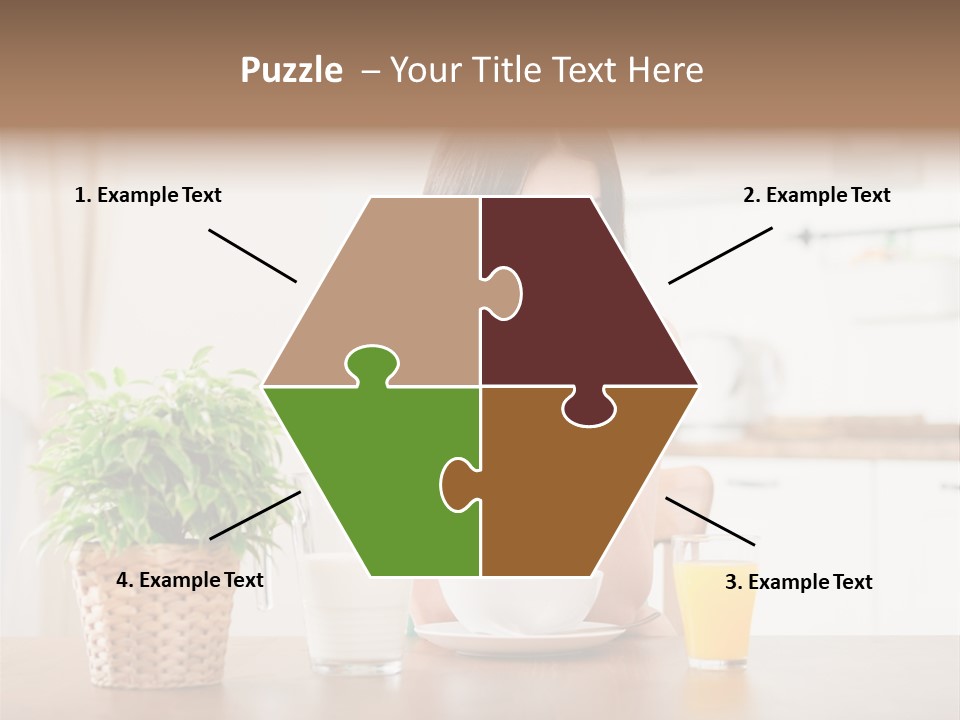 Caucasian Plate Young PowerPoint Template