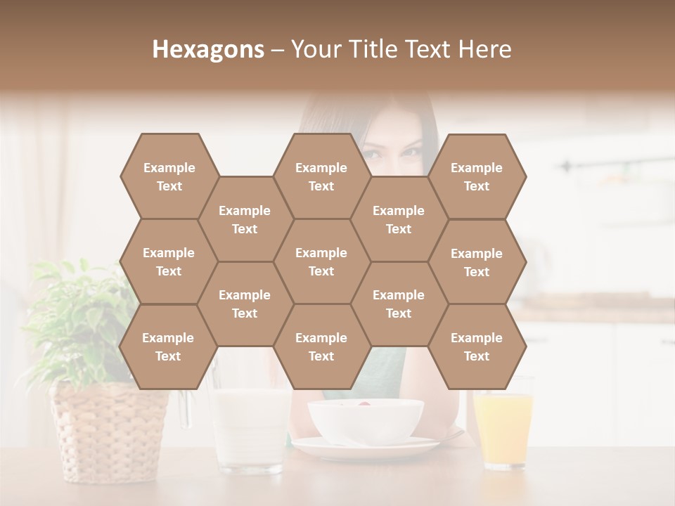 Caucasian Plate Young PowerPoint Template