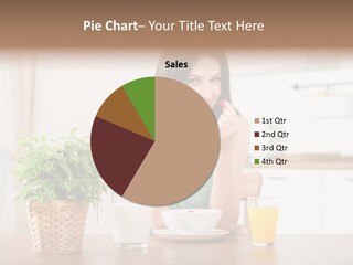 Caucasian Plate Young PowerPoint Template