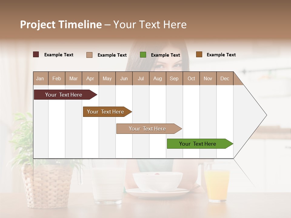 Caucasian Plate Young PowerPoint Template