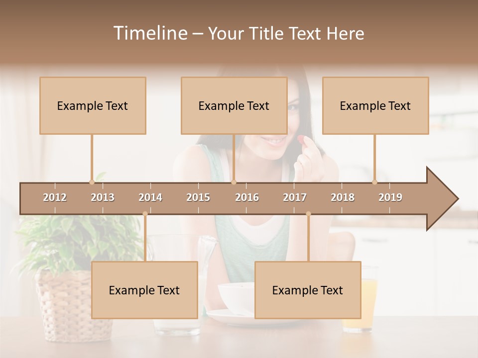 Caucasian Plate Young PowerPoint Template