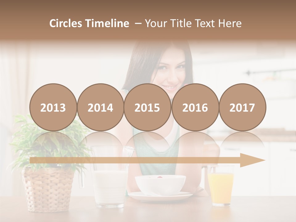 Caucasian Plate Young PowerPoint Template