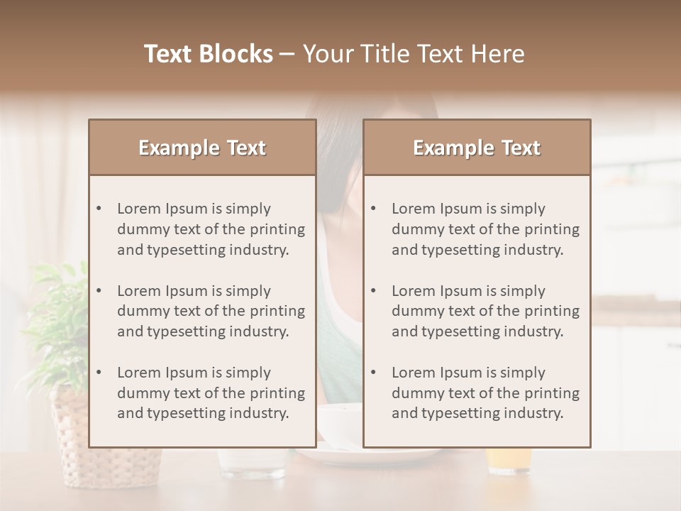 Caucasian Plate Young PowerPoint Template