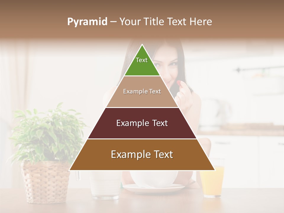 Caucasian Plate Young PowerPoint Template