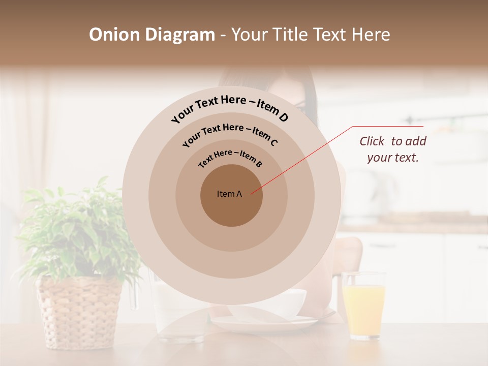 Caucasian Plate Young PowerPoint Template
