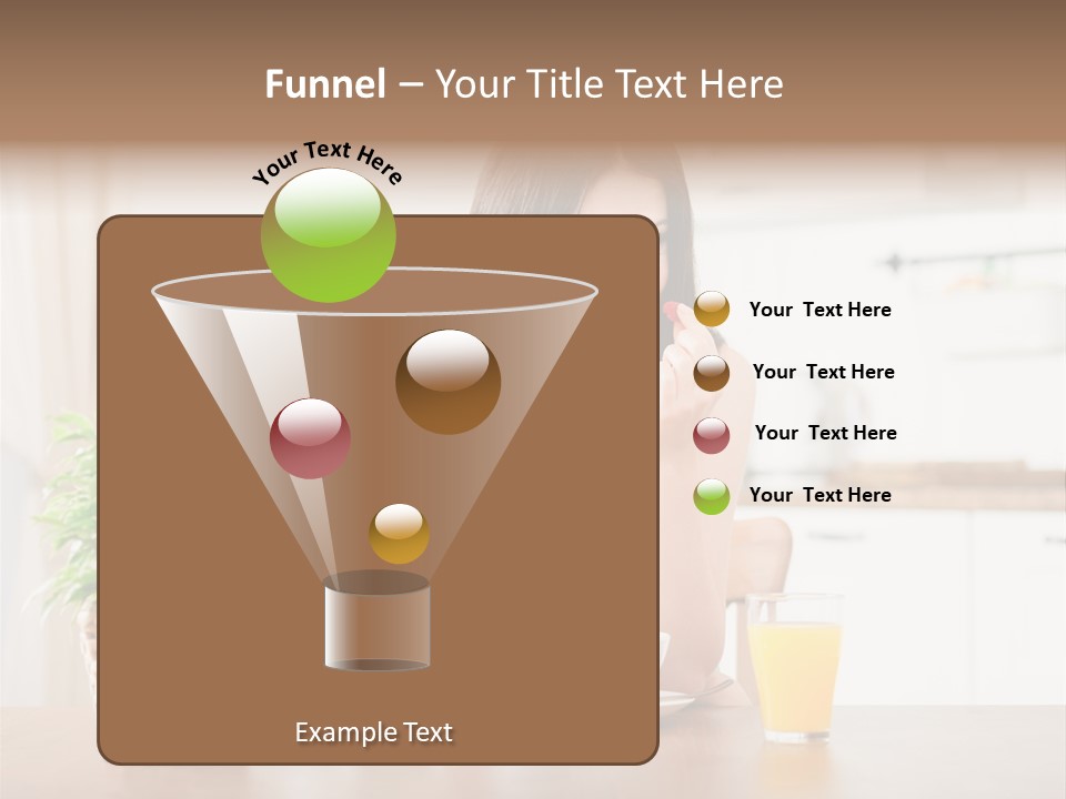 Caucasian Plate Young PowerPoint Template