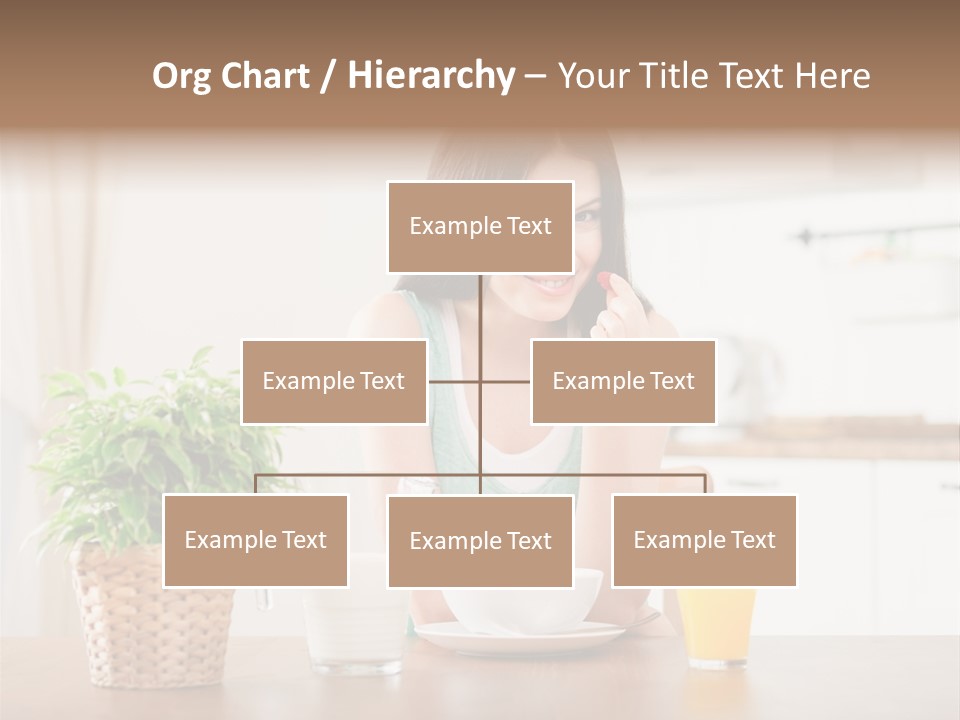 Caucasian Plate Young PowerPoint Template