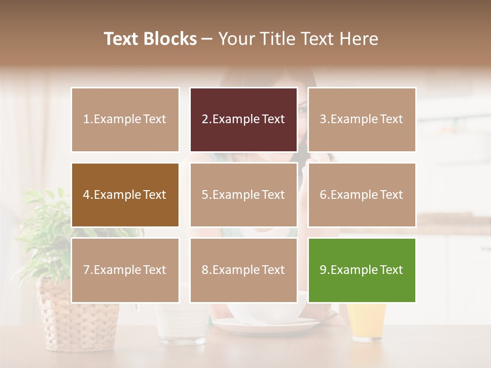 Caucasian Plate Young PowerPoint Template