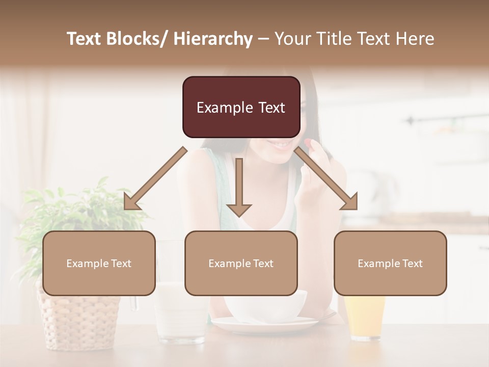 Caucasian Plate Young PowerPoint Template
