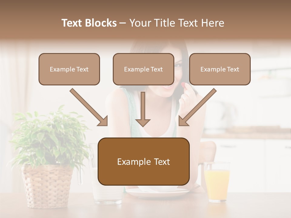 Caucasian Plate Young PowerPoint Template