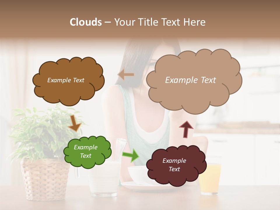 Caucasian Plate Young PowerPoint Template