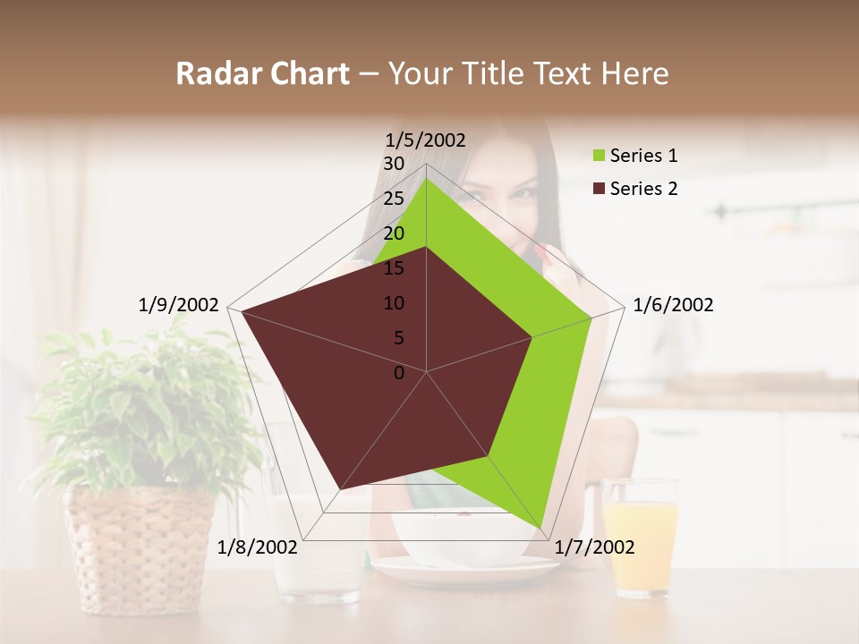 Caucasian Plate Young PowerPoint Template