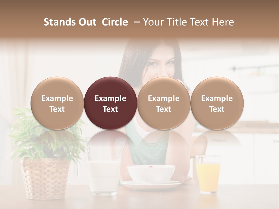Caucasian Plate Young PowerPoint Template