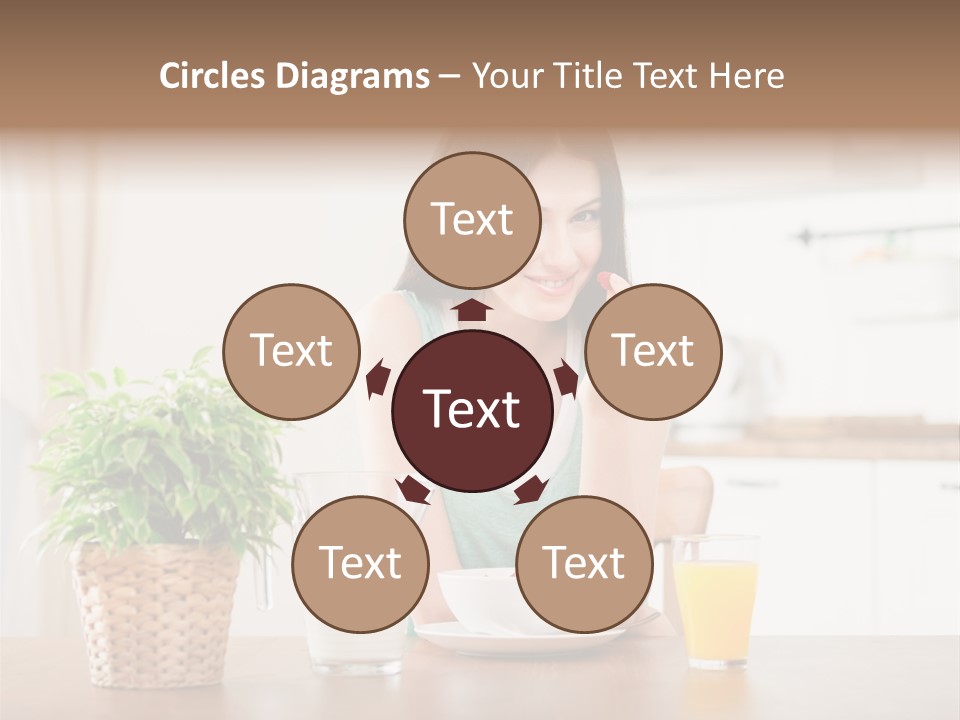 Caucasian Plate Young PowerPoint Template