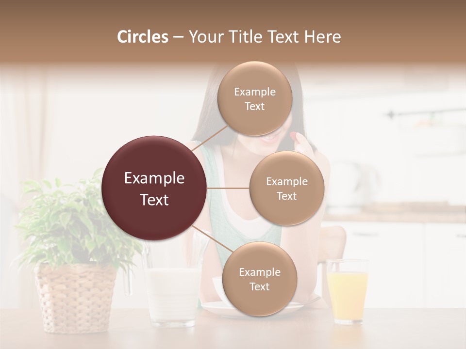 Caucasian Plate Young PowerPoint Template