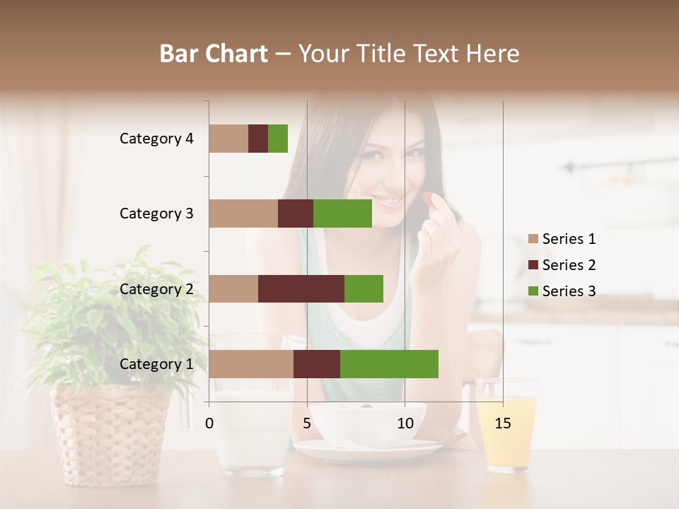 Caucasian Plate Young PowerPoint Template