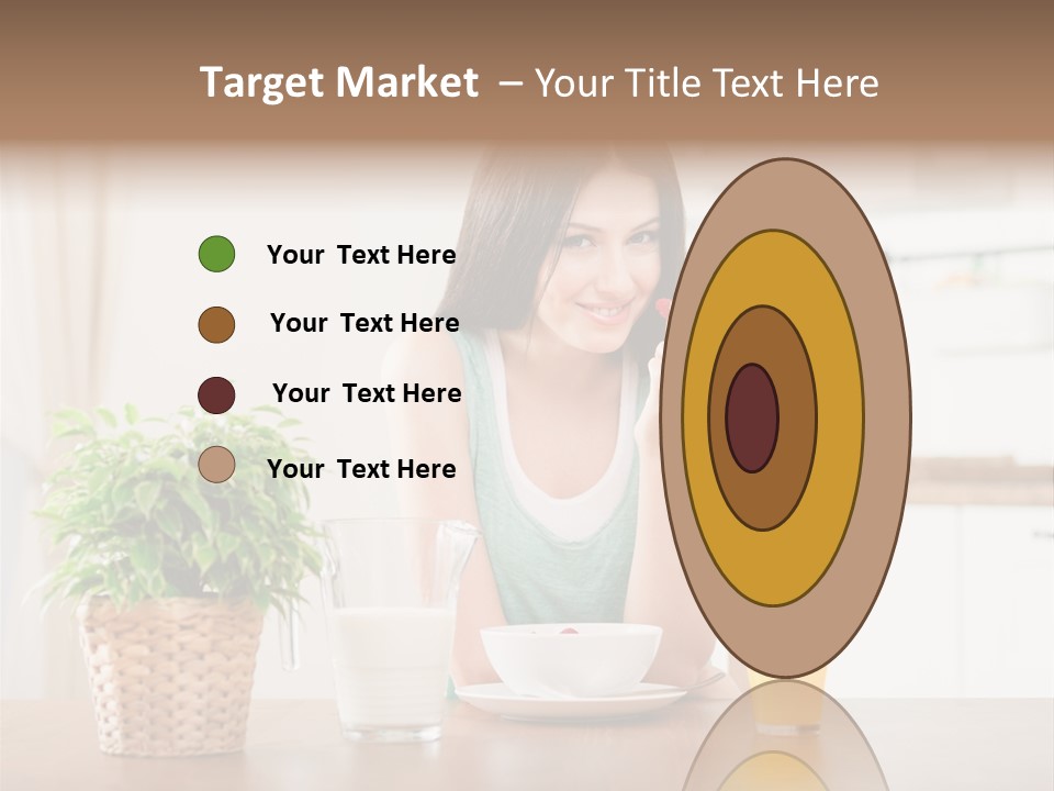 Caucasian Plate Young PowerPoint Template
