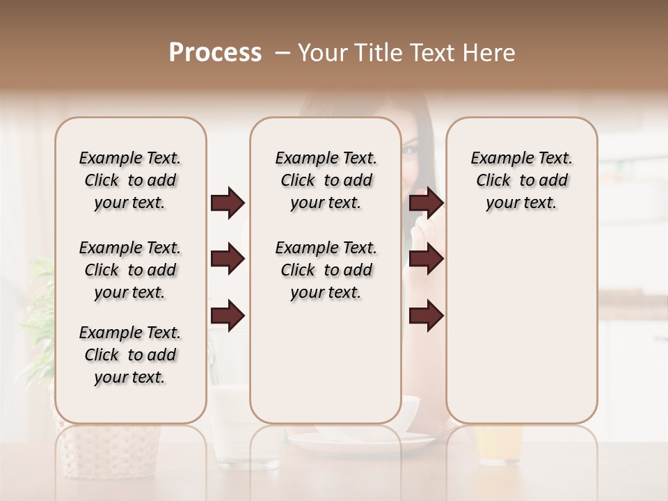 Caucasian Plate Young PowerPoint Template
