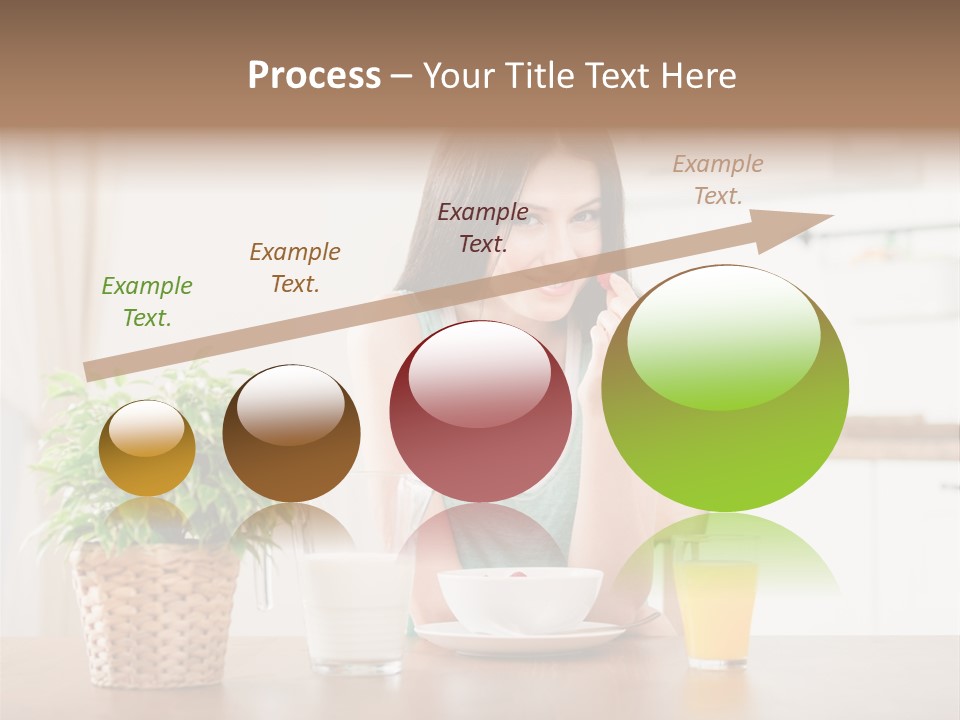 Caucasian Plate Young PowerPoint Template