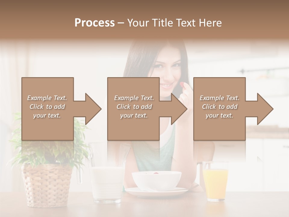 Caucasian Plate Young PowerPoint Template