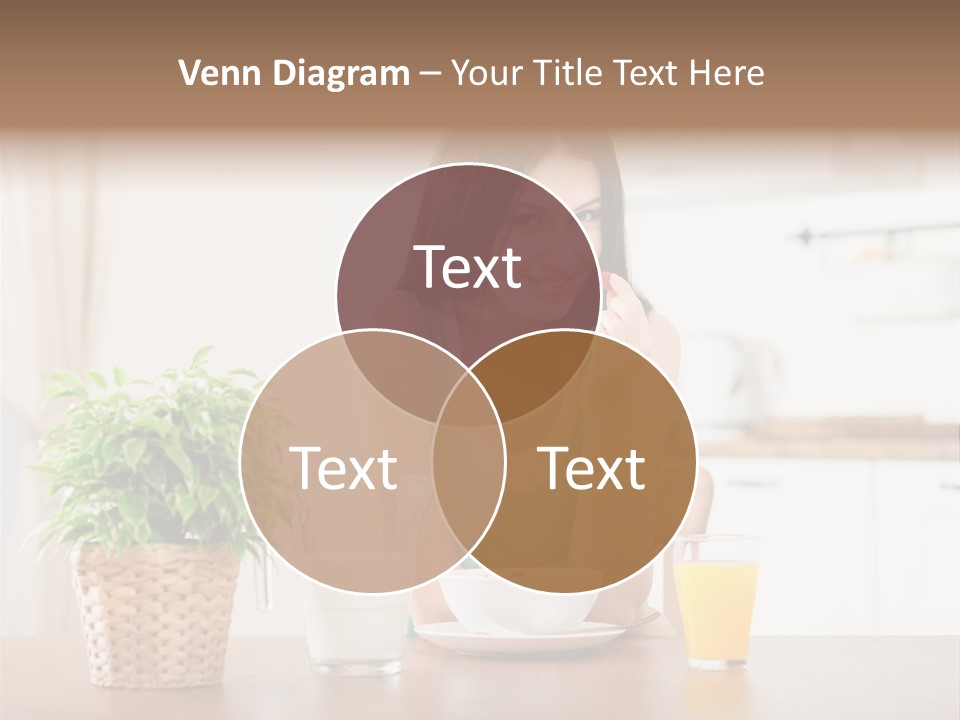 Caucasian Plate Young PowerPoint Template