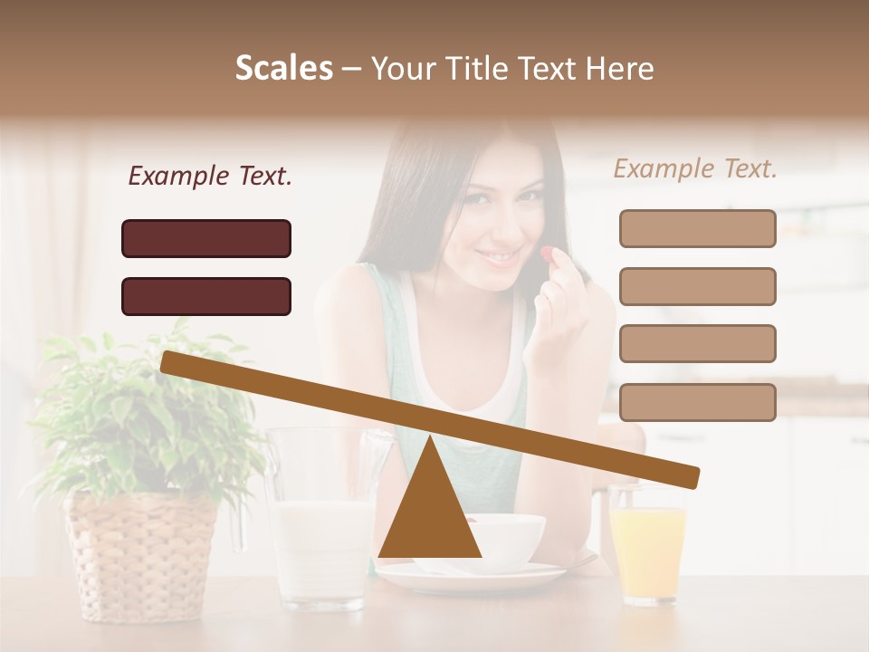 Caucasian Plate Young PowerPoint Template