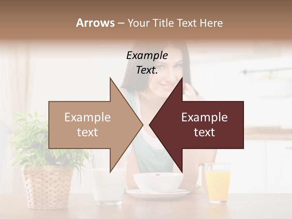 Caucasian Plate Young PowerPoint Template