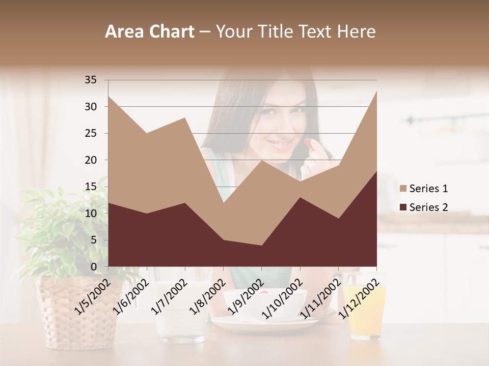 Caucasian Plate Young PowerPoint Template