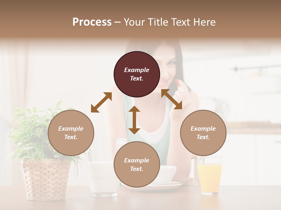 Caucasian Plate Young PowerPoint Template