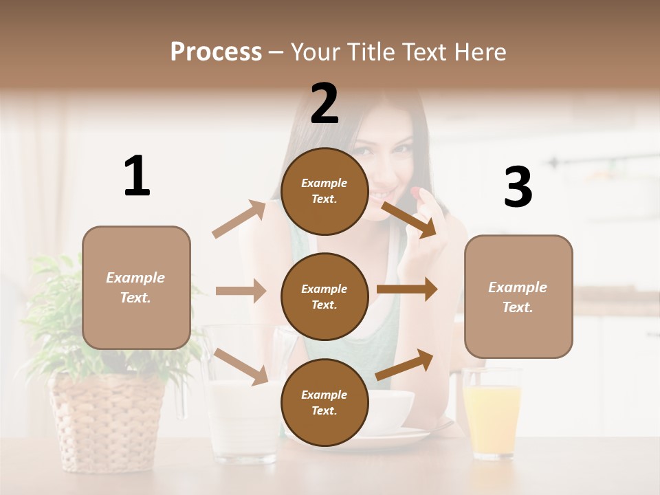 Caucasian Plate Young PowerPoint Template