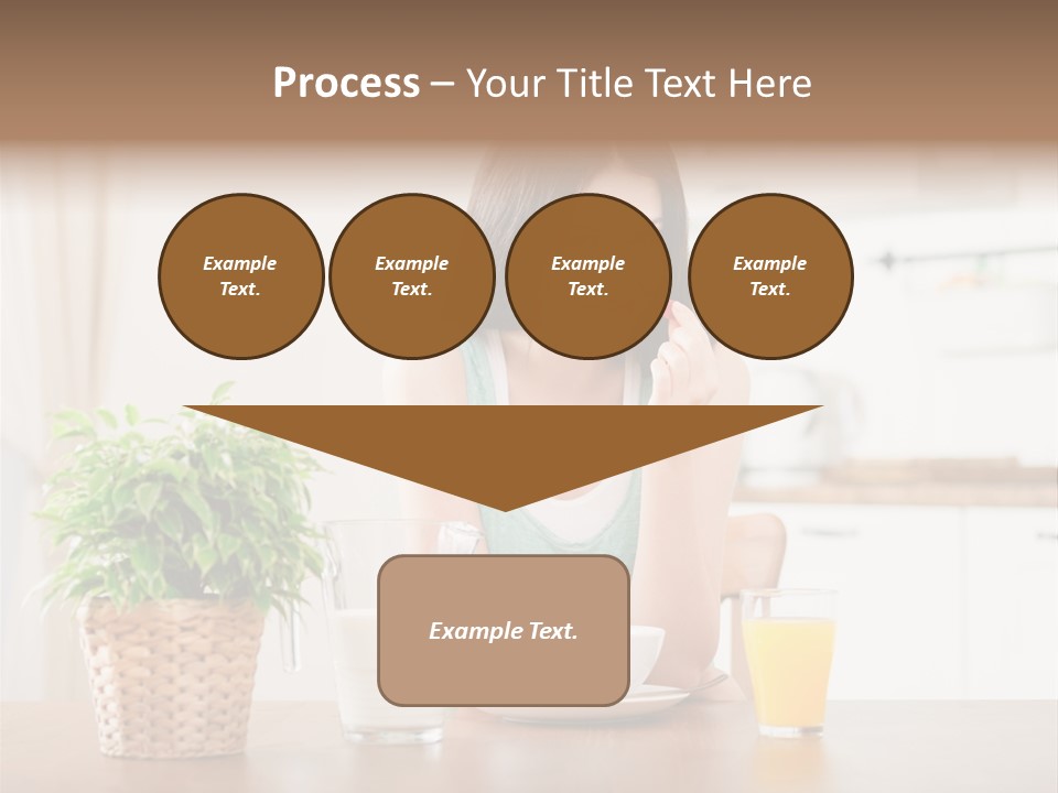 Caucasian Plate Young PowerPoint Template
